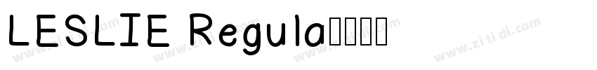 LESLIE Regula字体转换